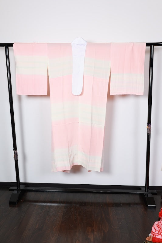 Nagajuban (undergarment for kimono), pink, gradient, R316