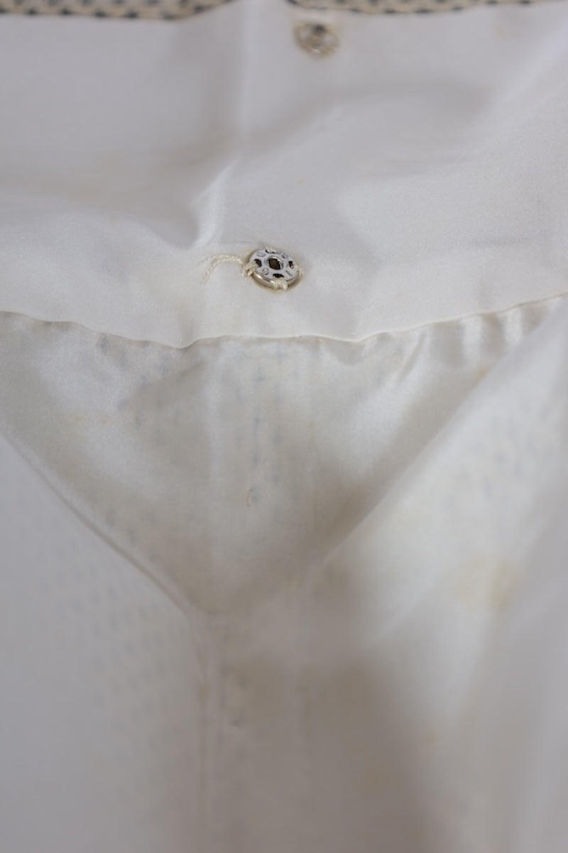 Japanese kimono used <Tsumugi> Msize silk 100% /T564