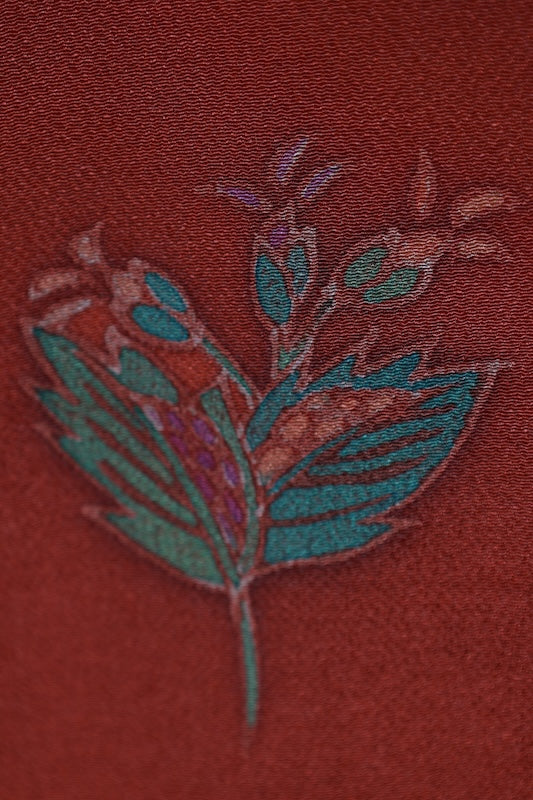 Japanese kimono used <houmongi> Msize silk 100% /T532