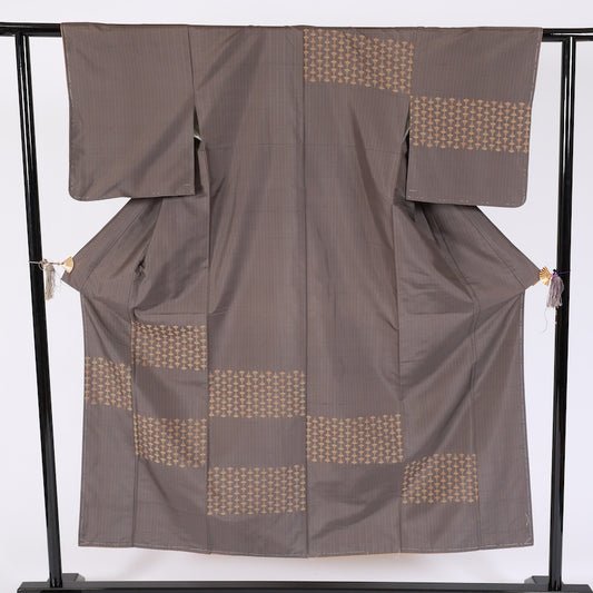 Japanese kimono New(Houmongi) M-size 100% silk /K389