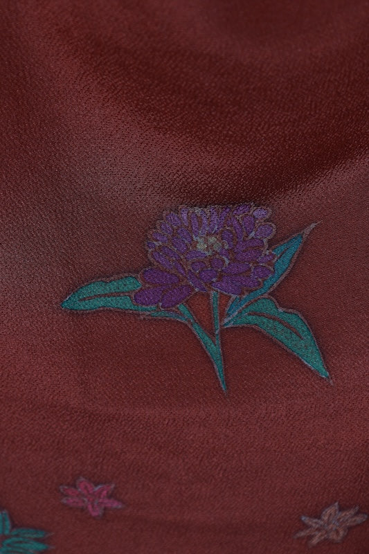 Japanese kimono used <houmongi> Msize silk 100% /T532