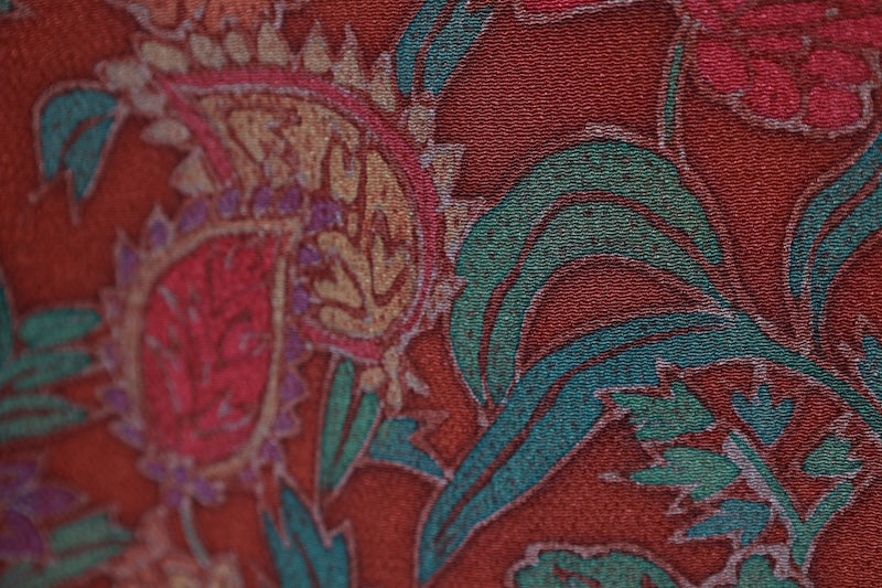 Japanese kimono used <houmongi> Msize silk 100% /T532