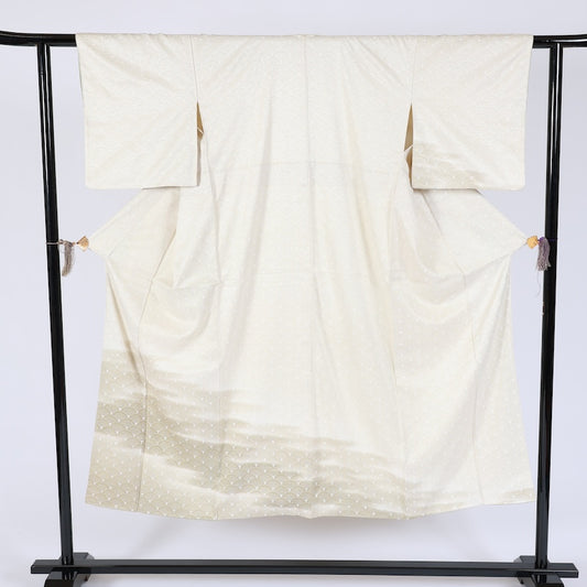 Japanese kimono Used(Houmongi) S-size 100% silk /K386