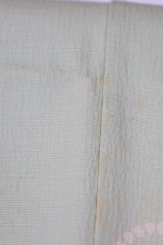 Japanese kimono used <houmongi> Lsize silk 100% /T535