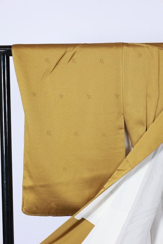 Japanese kimono used <houmongi> Lsize silk 100% /T534