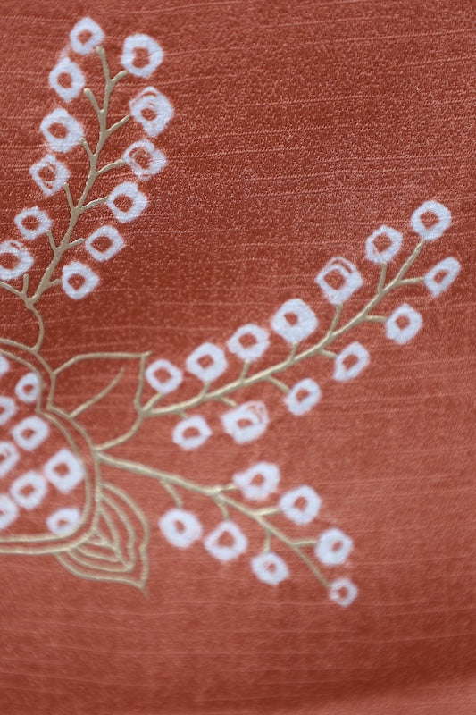 Japanese kimono used <houmongi> Msize silk 100% /T537