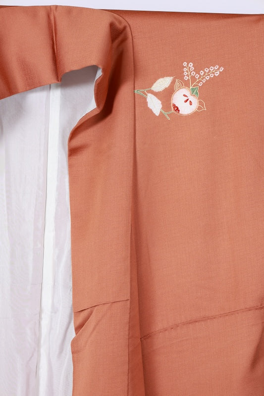 Japanese kimono used <houmongi> Msize silk 100% /T537