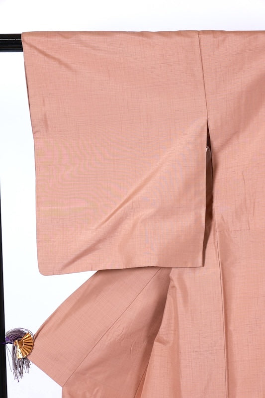 Japanese kimono used <Iromuzi> Msize silk 100% /T602