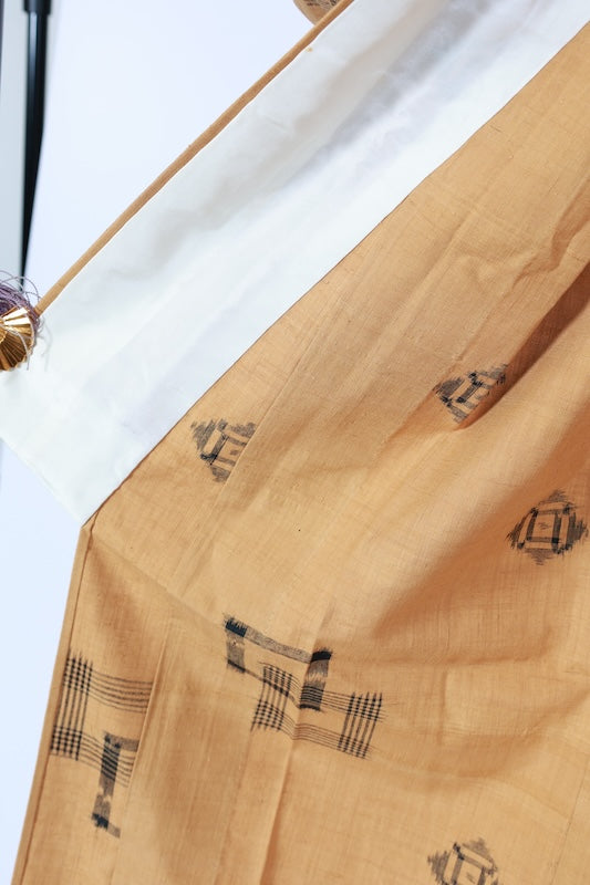 Japanese kimono used <Tsumugi> Msize silk 100% /T600