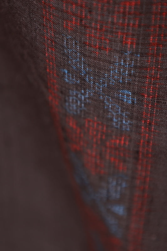 Japanese kimono used <tsumugi> Msize silk 100% /T599