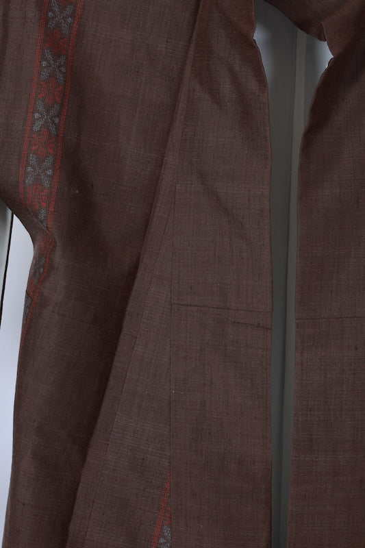 Japanese kimono used <tsumugi> Msize silk 100% /T599