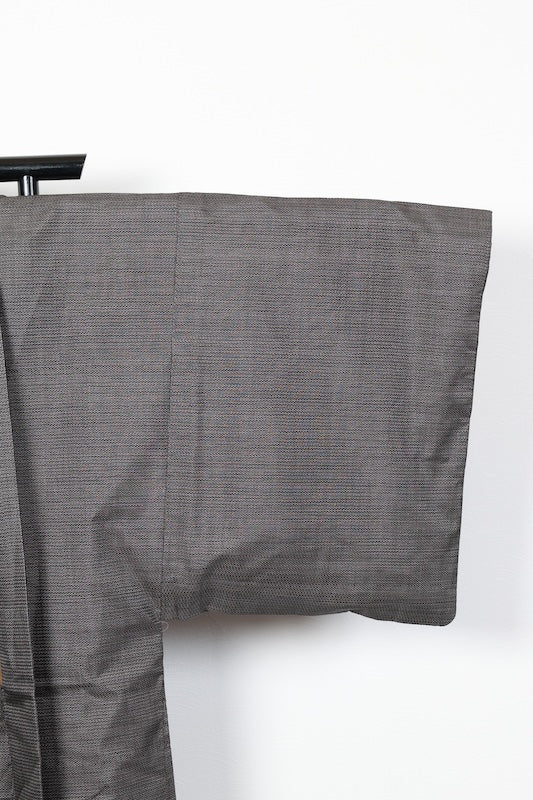 Japanese Men's kimono,haori 2piece set used M-size silk 100% /B1026