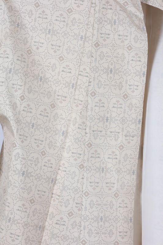 Japanese kimono used <Tsumugi> Msize silk 100% /T591