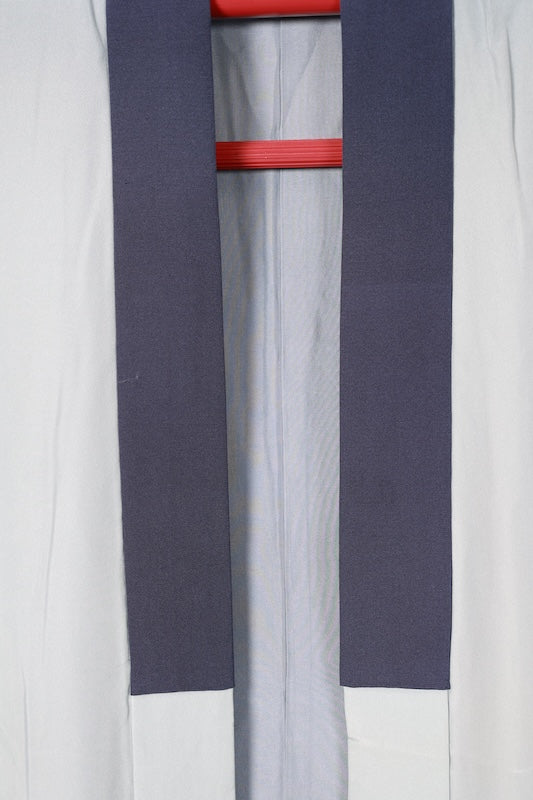 Japanese Men's Nagazyuban(under wear) used L-size silk 100% /B1018