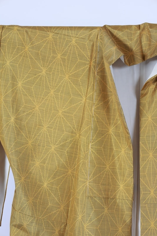Japanese kimono used <Tsumugi> Msize silk 100% /T586
