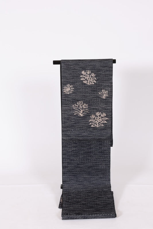 Japanese sash belt (Hukuro-obi) 100% silk summer used /T560
