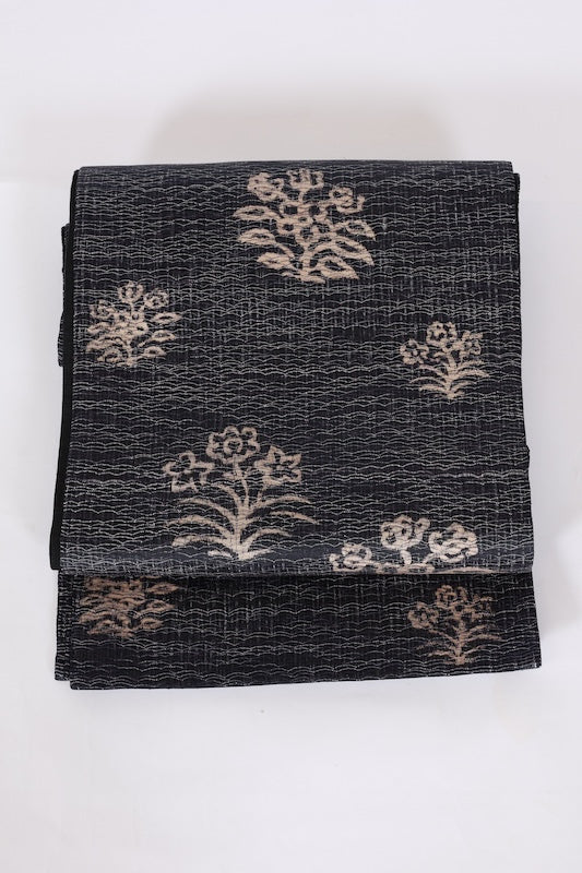 Japanese sash belt (Hukuro-obi) 100% silk summer used /T560