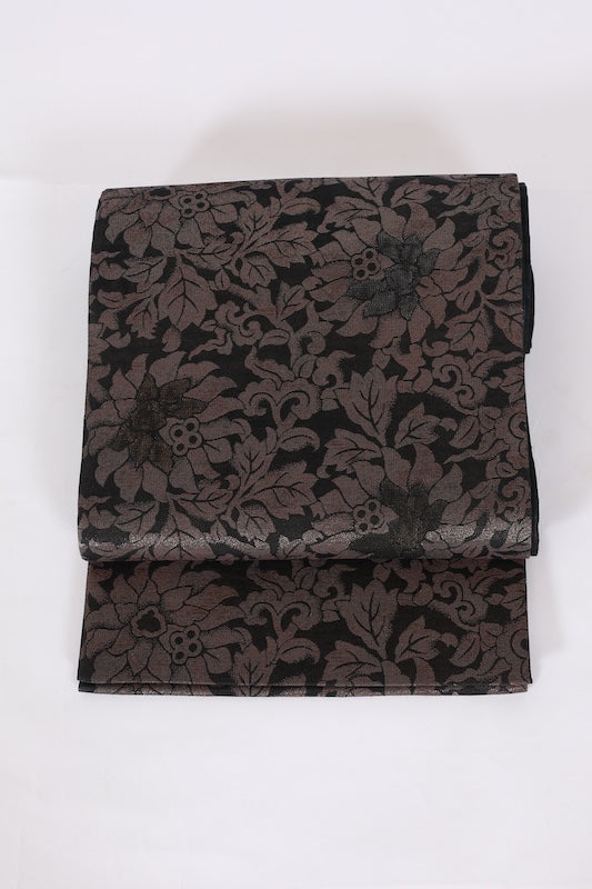 Japanese used sash belt (Hukuro-obi) 100% silk /T559