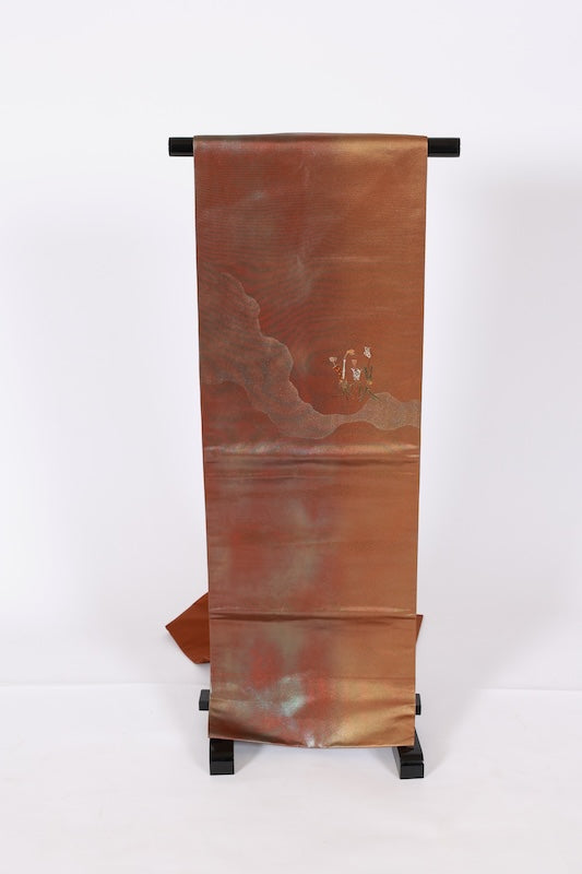 Japanese used sash belt (Nagoya-obi) 100% silk /T549