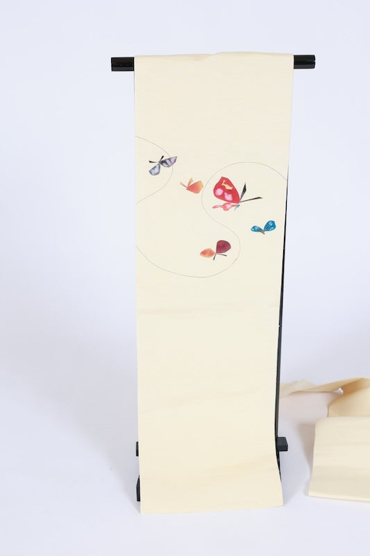 Used sash belt (nagoya-obi) 100% silk /K428