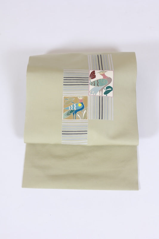 Used sash belt (nagoya-obi) 100% silk /G7