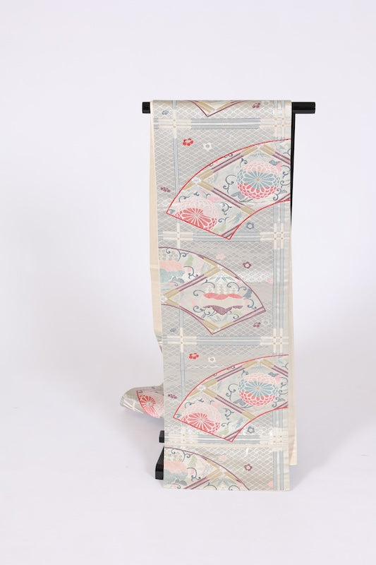 Japanese kimono sash belt used(fukuroobi)silk100%/K425