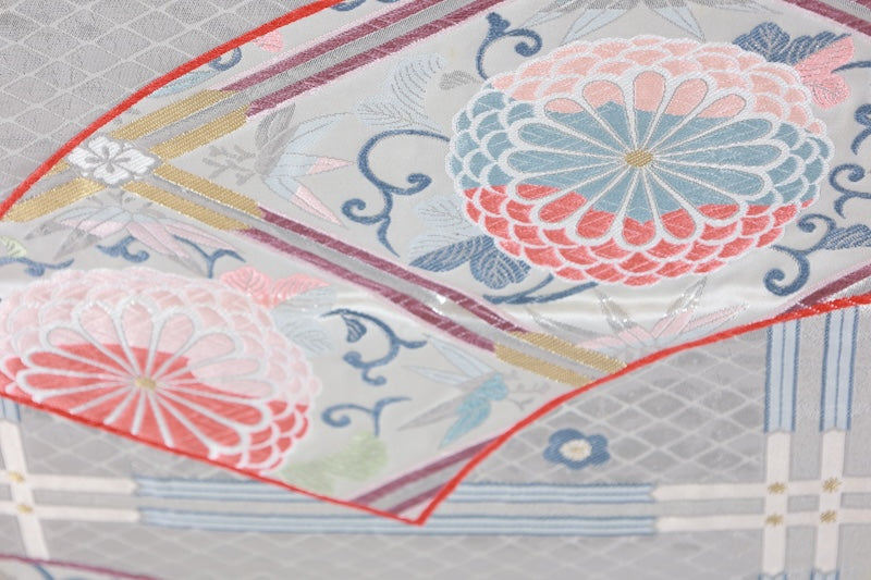 Japanese kimono sash belt used(fukuroobi)silk100%/K425