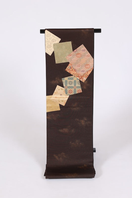 Japanese kimono sash belt used(fukuroobi)silk100%/K424