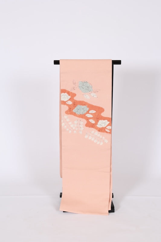 Japanese used sash belt (Nagoya-obi) 100% silk /T555