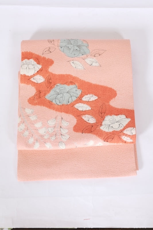 Japanese used sash belt (Nagoya-obi) 100% silk /T555