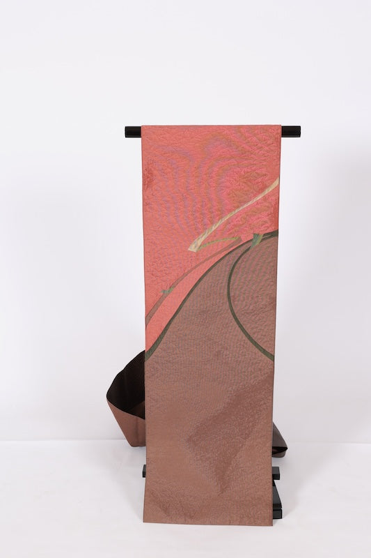 Japanese used sash belt (Nagoya-obi) 100% silk /T541