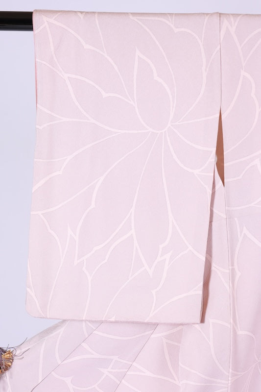 Japanese kimono Used(Houmongi) L-size 100% silk /G8