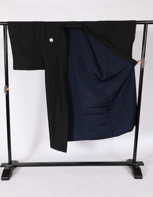 Japanese Men's kimono Unused Msize silk 100% /T690