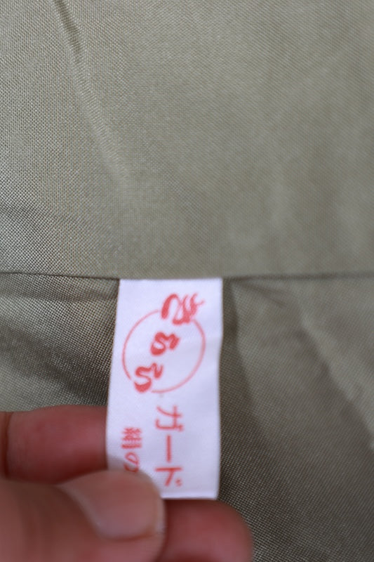 Japanese kimono used <Tsumugi> Msize silk 100% /T584