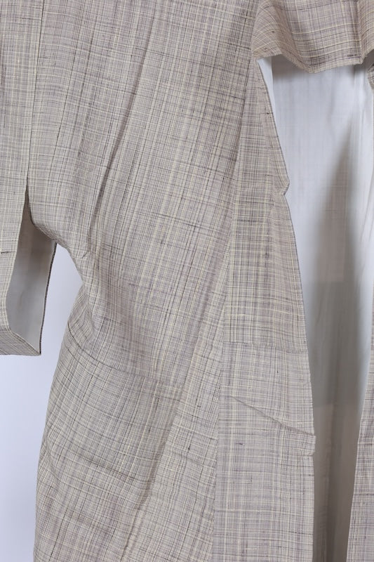 Japanese kimono used <Tsumugi> Msize silk 100% /T584