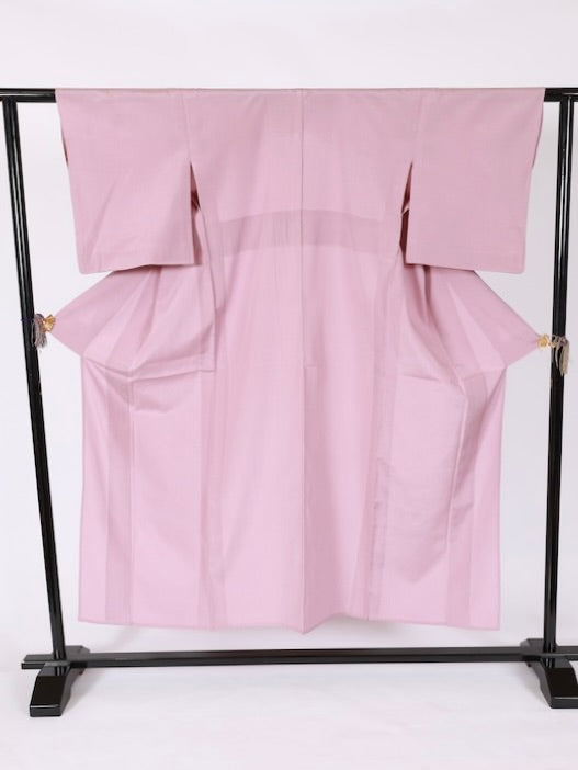 Japanese kimono used <Tsumugi> Msize silk 100% /T573