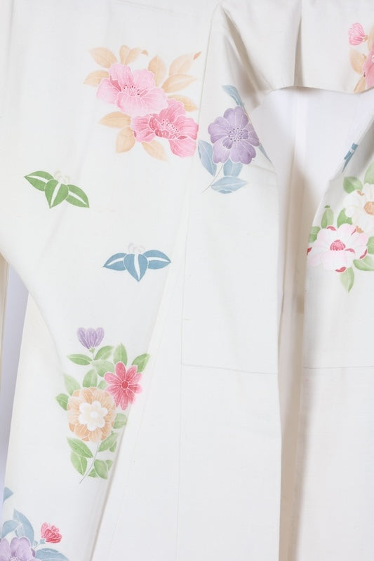 New Unused Japanese kimono <Houmongi> Msize silk 100% /T562