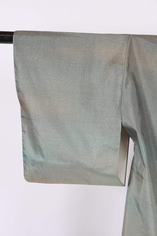 Japanese kimono used <Tsumugi> Msize silk 100% /T572