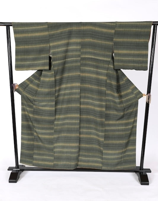 Japanese kimono used <Komon> Msize silk 100% /T571