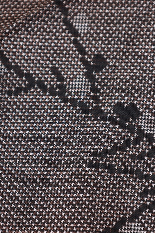 Japanese kimono used <Tsumugi> Msize silk 100% /