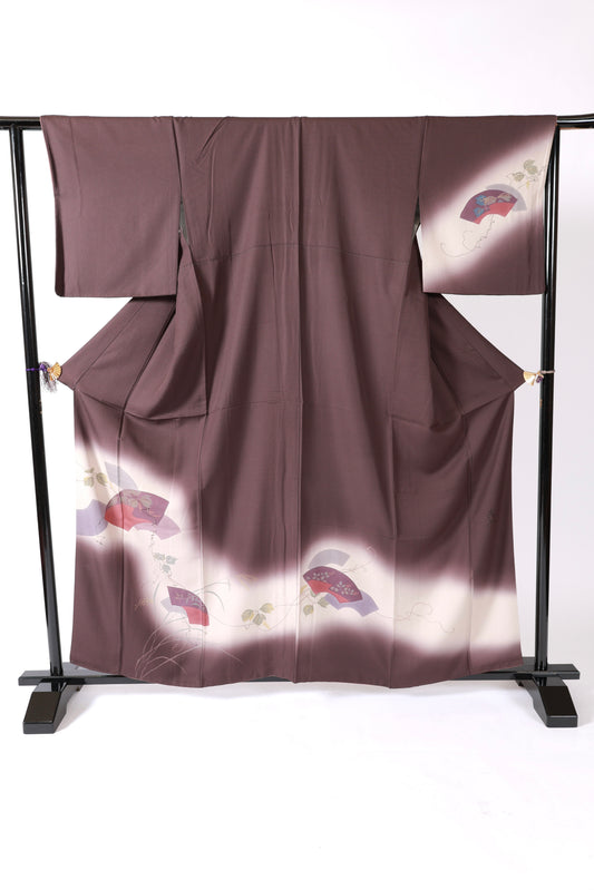Japanese kimono (L) -size 100% silk / V5