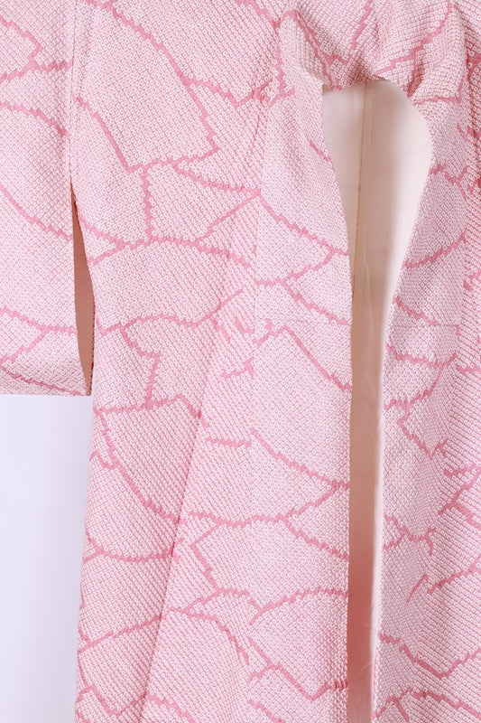 Japanese kimono used <Komon> Msize silk 100% /T657