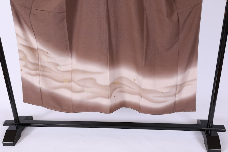 Japanese kimono Unused <houmongi> Msize silk 100% /T666
