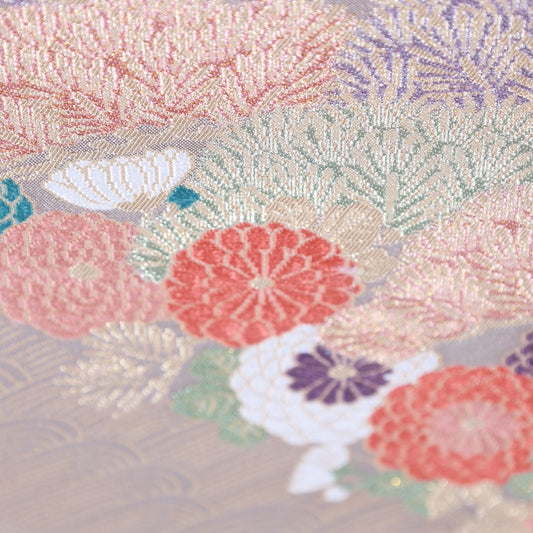 Japanese kimono sash belt used(fukuroobi)silk100%/G41