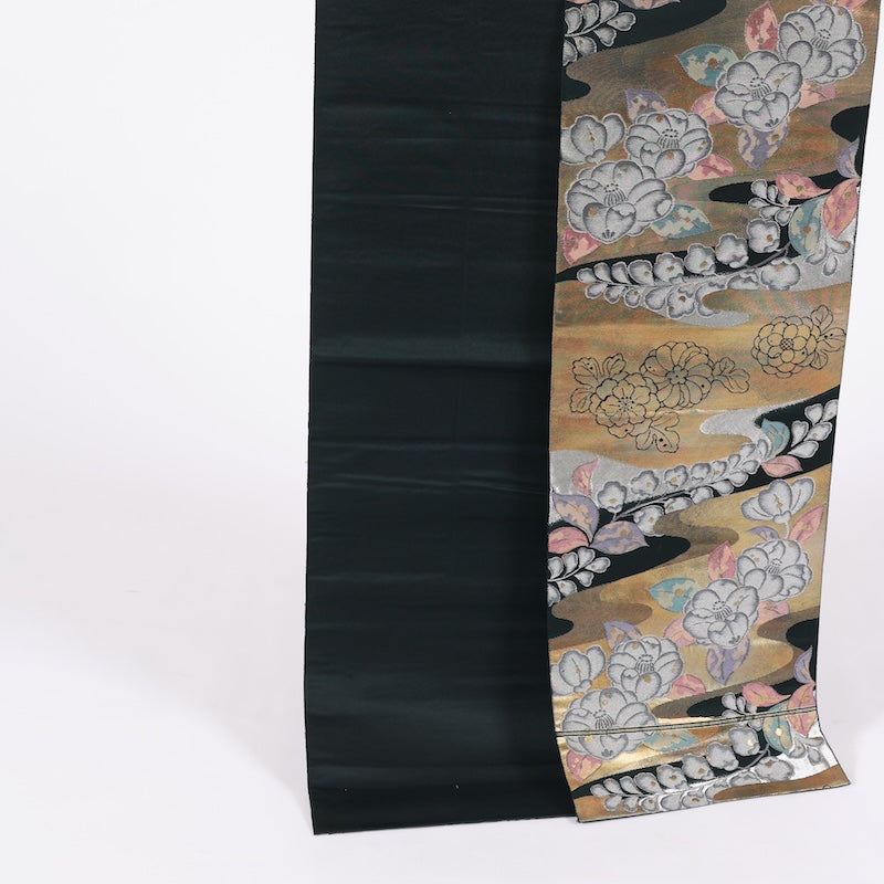 Japanese kimono sash belt used(fukuroobi)silk100%/G45