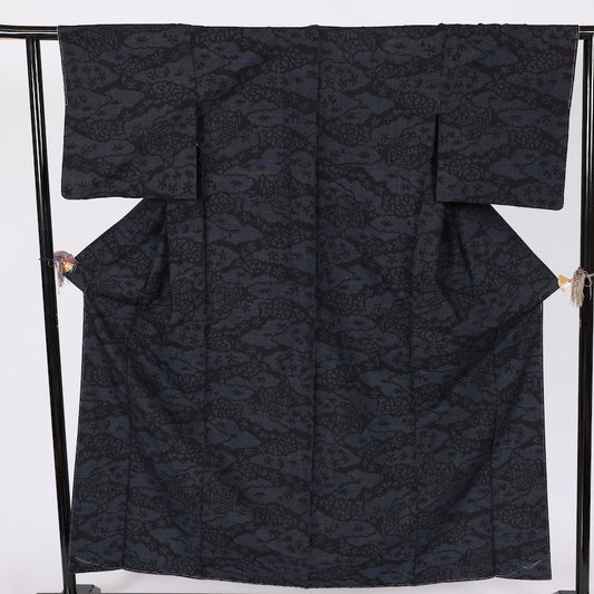 Japanese kimono Unused <houmongi> Msize silk 100% /T662