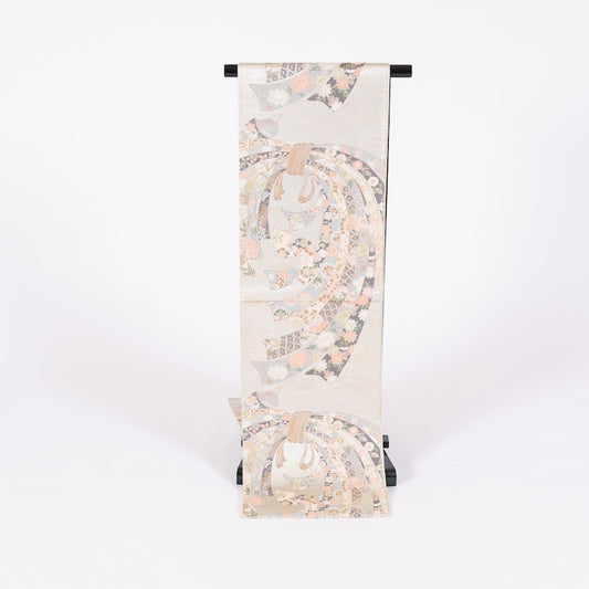 Japanese kimono sash belt used(fukuroobi)silk100%/34