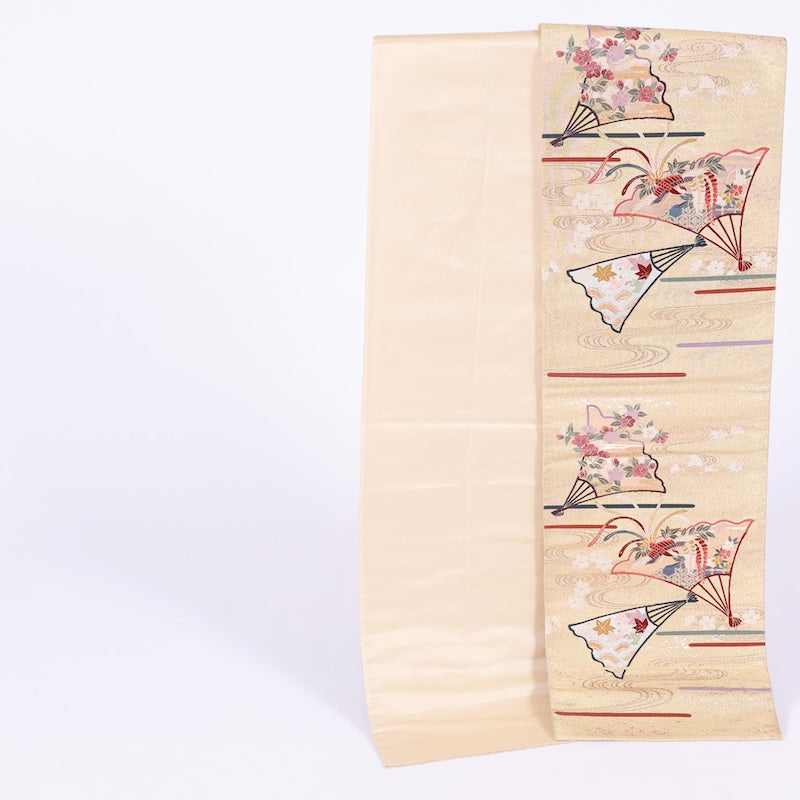 Japanese kimono sash belt used(fukuroobi)silk100%/G33