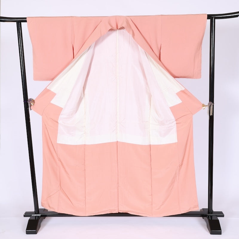 Japanese kimono used <Iromuzi> Lsize silk 100% /T653