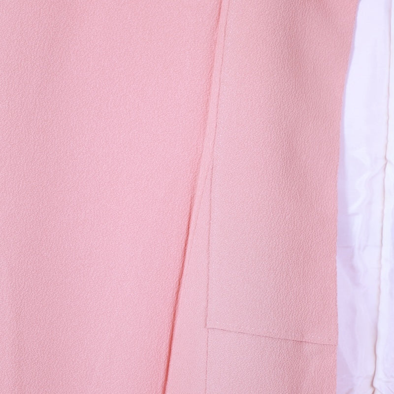 Japanese kimono used <Iromuzi> Lsize silk 100% /T653